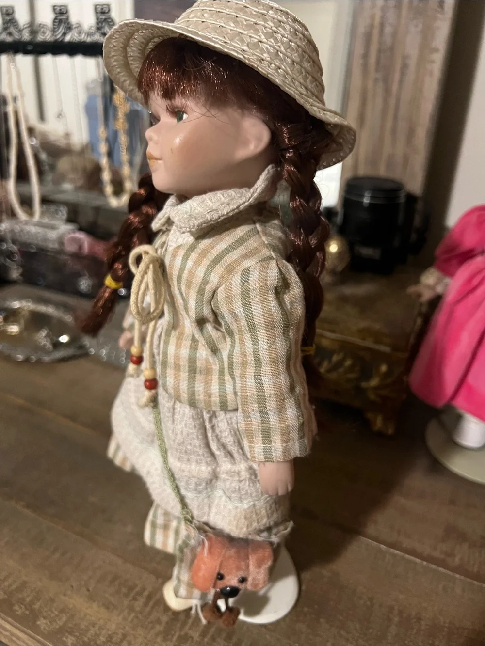 Vintage 12” Porcelain Collector Doll.